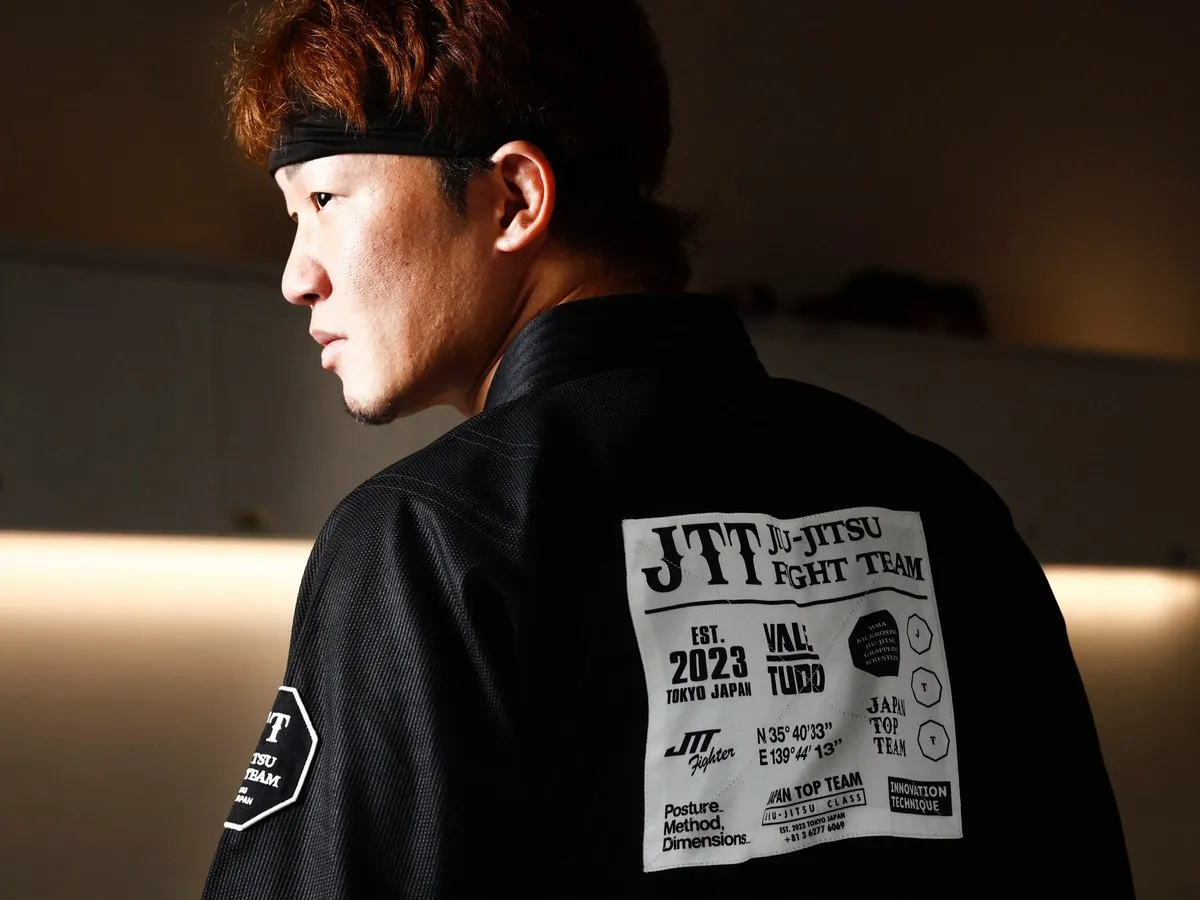 JTTオリジナル柔術衣の背中パッチのディテール