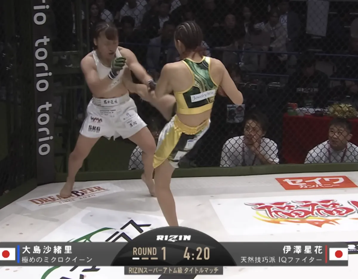 伊澤星花が大島沙緒里戦で見せた「前蹴りを軸にした攻撃システム」